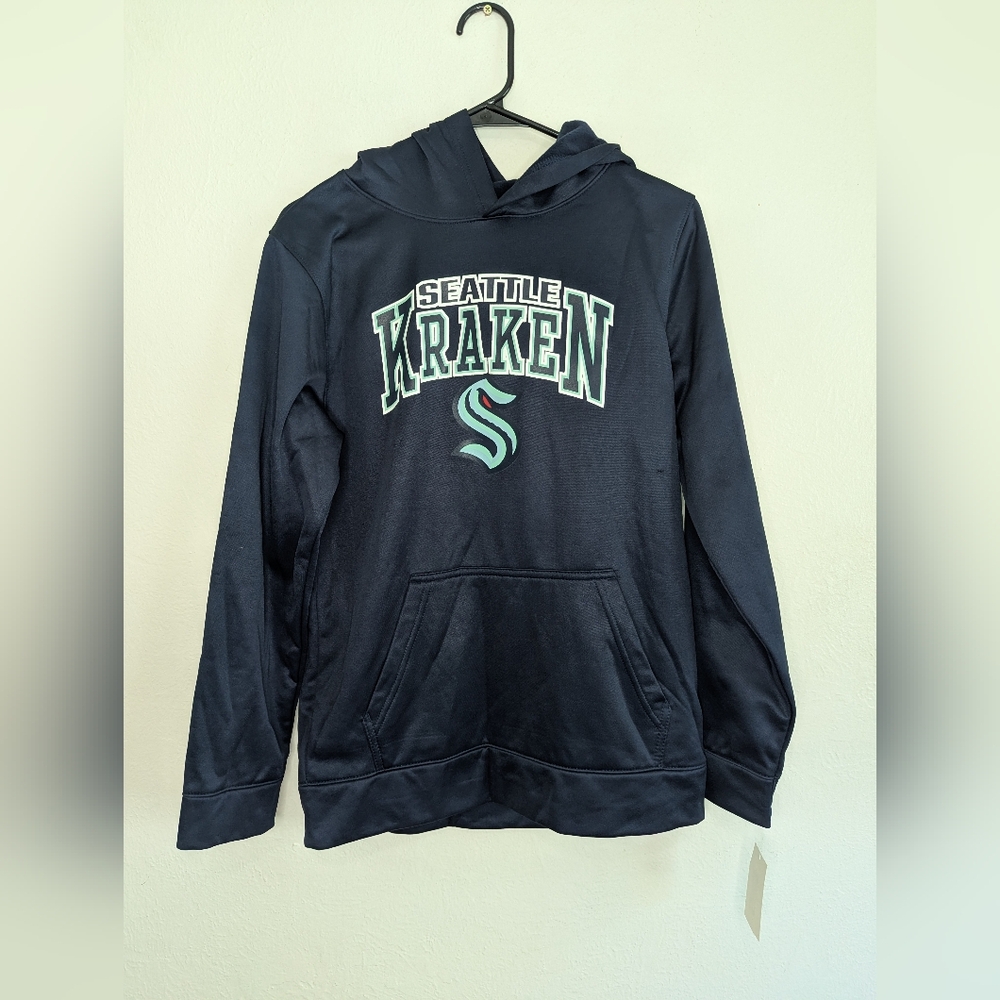 NWT NHL Seattle Kraken Boy's Hooded Sweatshirt Size XL (16/18)